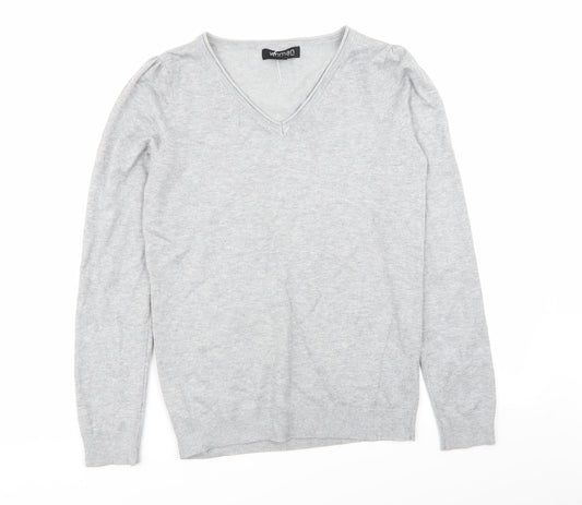 women Womens Grey   Pullover Jumper Size 8