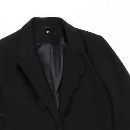 Preloved by very Womens Black   Jacket Blazer Size 14 - Detail
