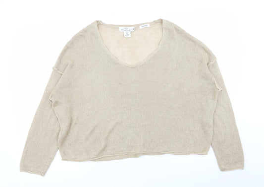 H&M Womens Beige   Pullover Jumper Size M