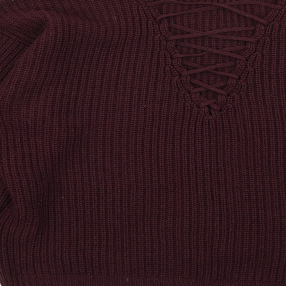 New Look Womens Purple   Pullover Jumper Size S
