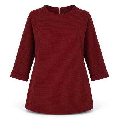 Front view of Papaya women’s red fit & flare, size UK 14