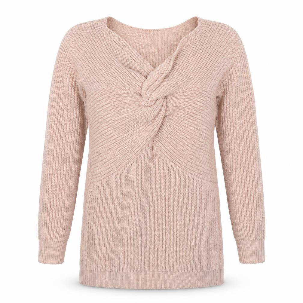 Simplee Womens Pink  Knit Pullover Jumper Size M