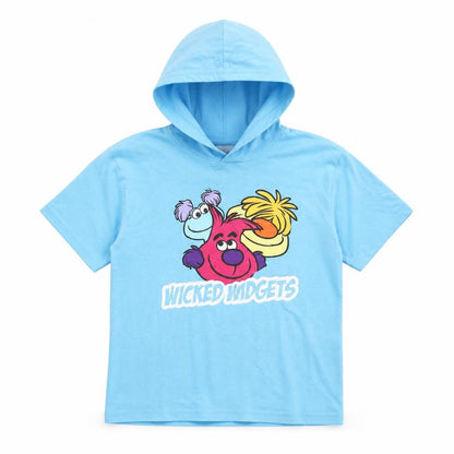 Front view of First Choice girls’ blue basic t-shirt, size 7, years