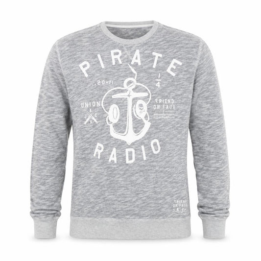 Friend or Faux Mens Grey   Pullover Sweatshirt Size S