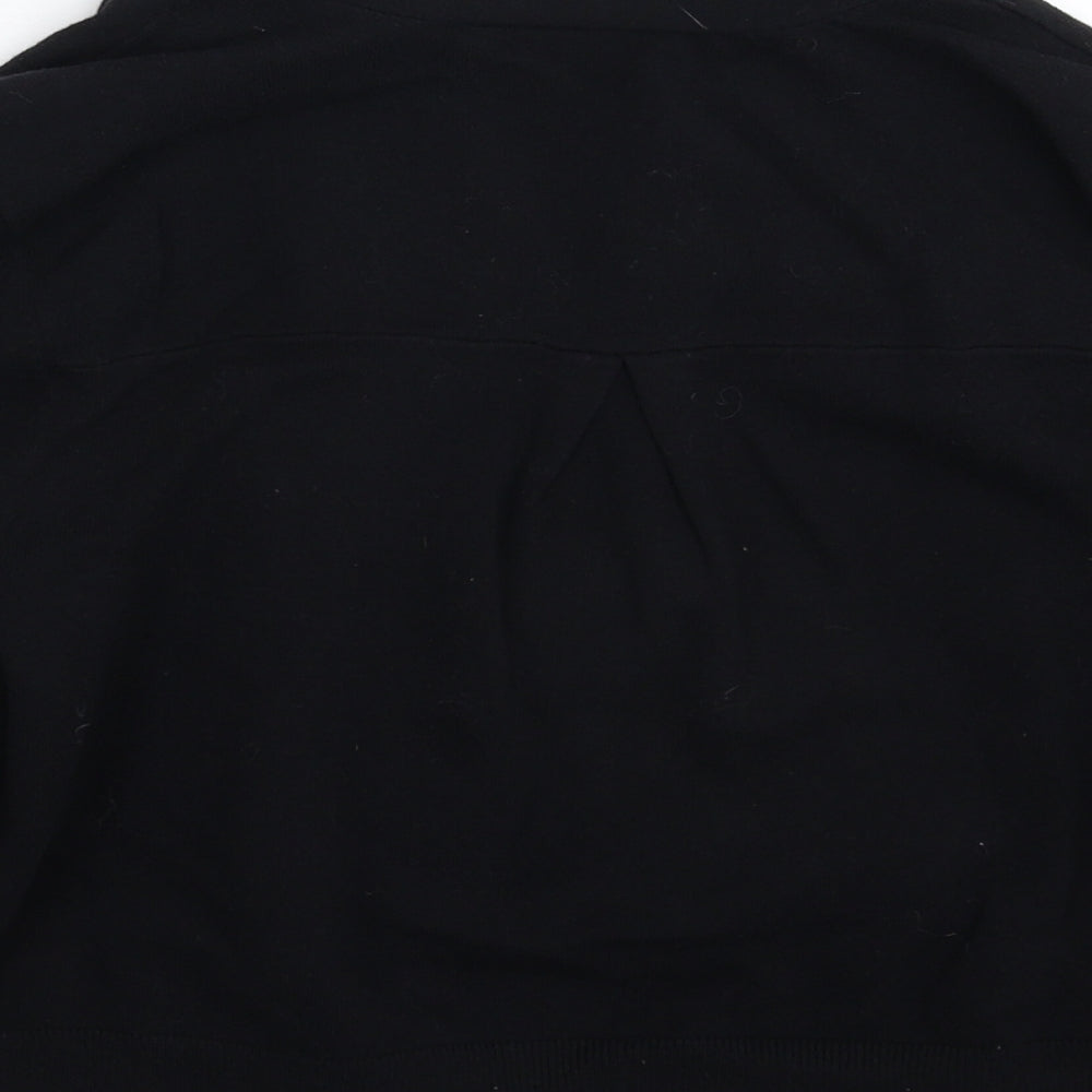 Wallis Womens Black  Knit Cardigan Jumper Size M