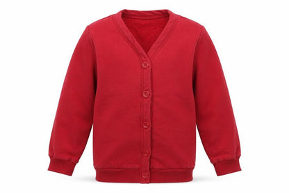 Front view of Tu boys’ red track jacket jacket, size 6, years