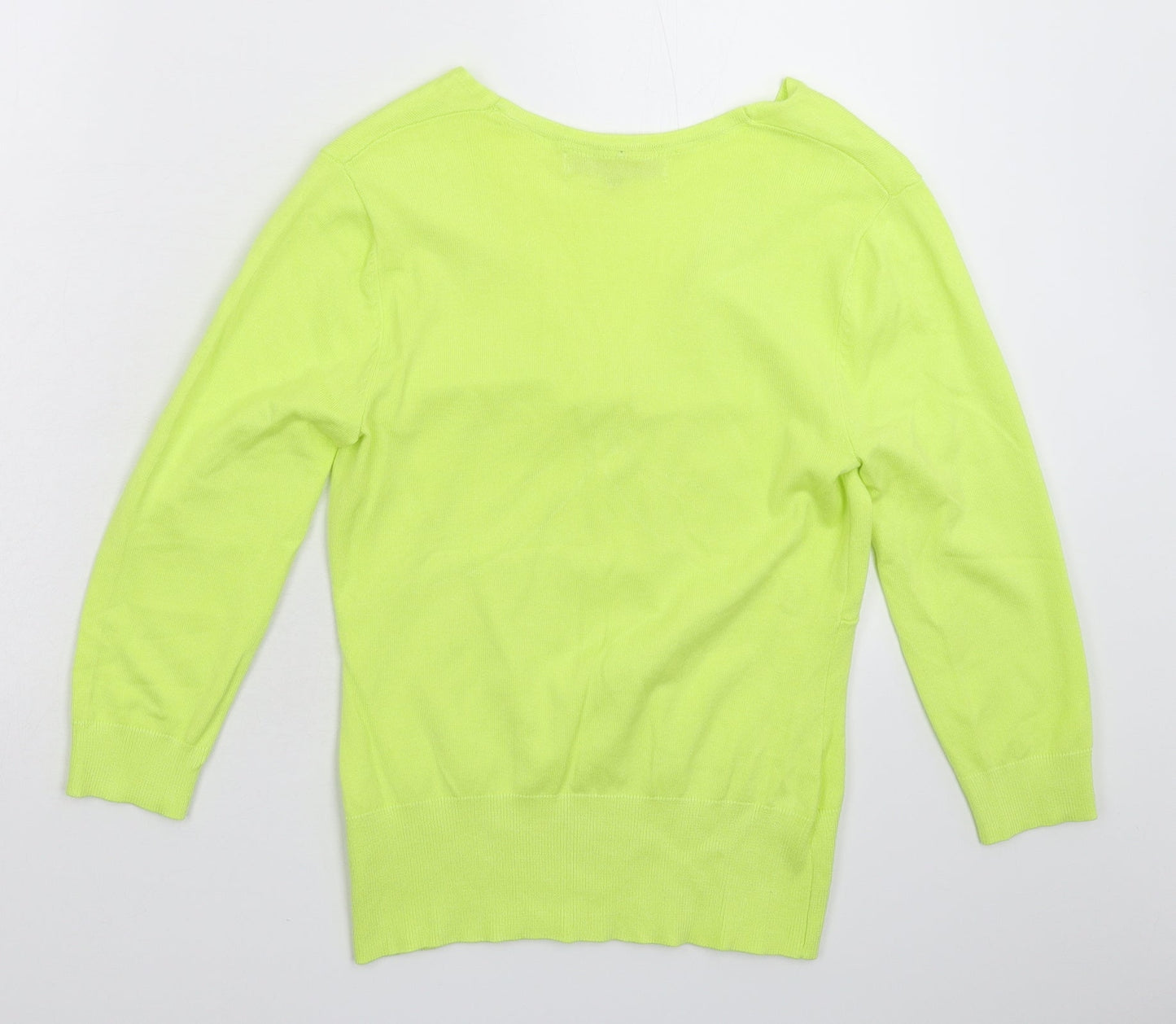 John Lewis Womens Green  Knit Pullover Jumper Size 10
