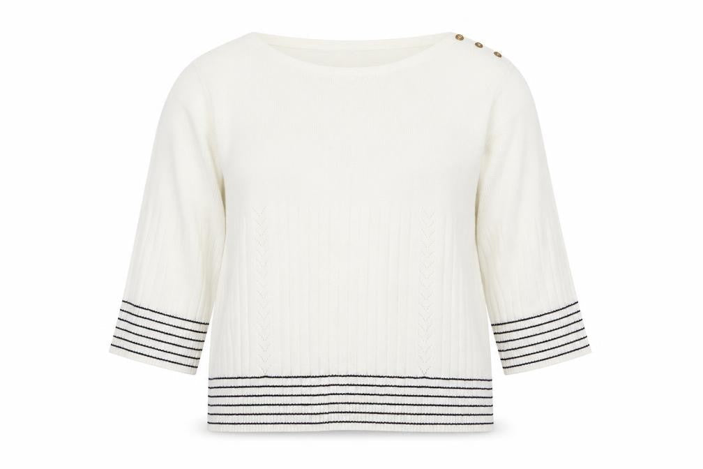 cashmasobt Womens White   Pullover Jumper Size S