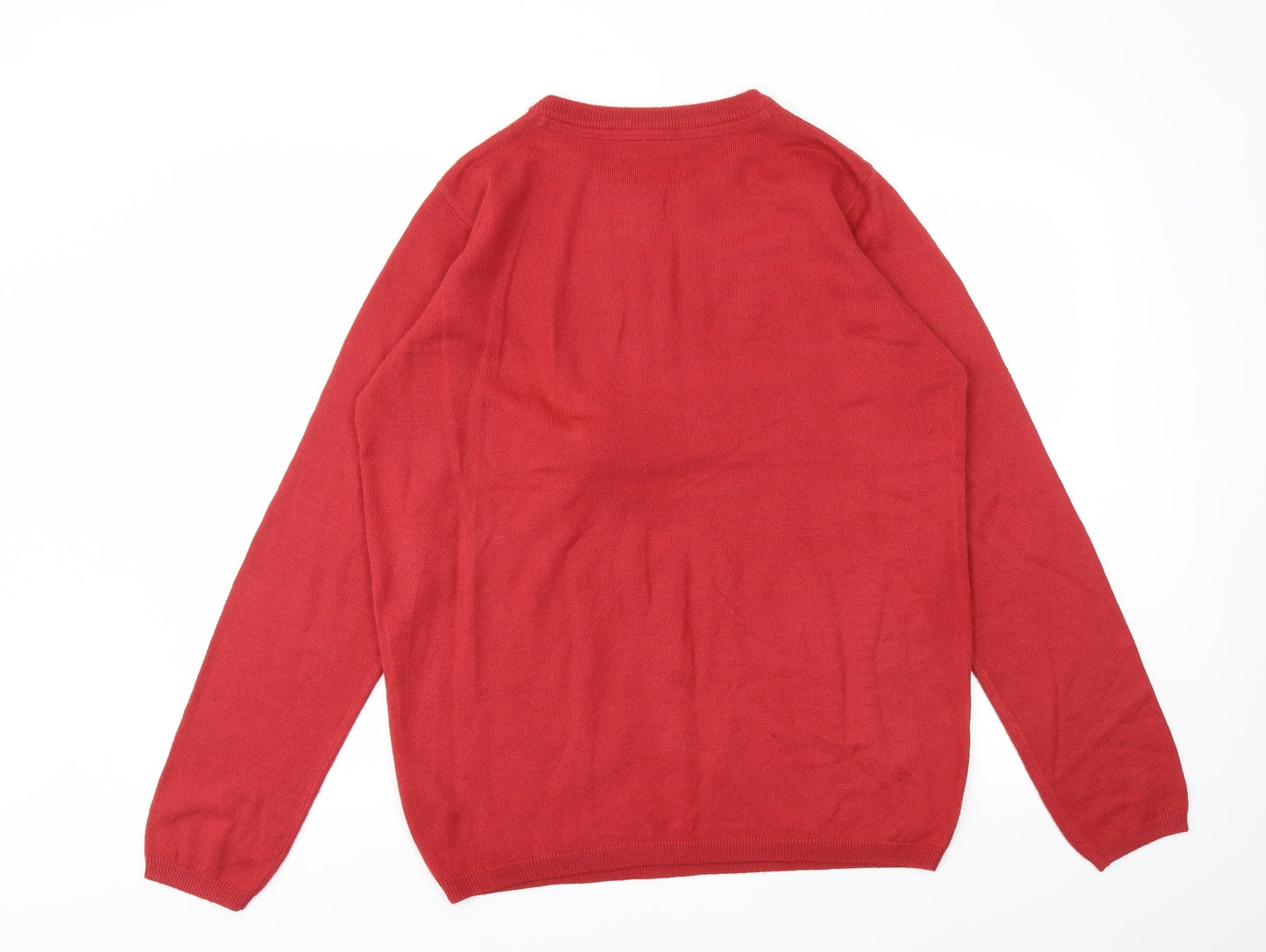Livergy Womens Red Animal Print  Pullover Jumper Size M
