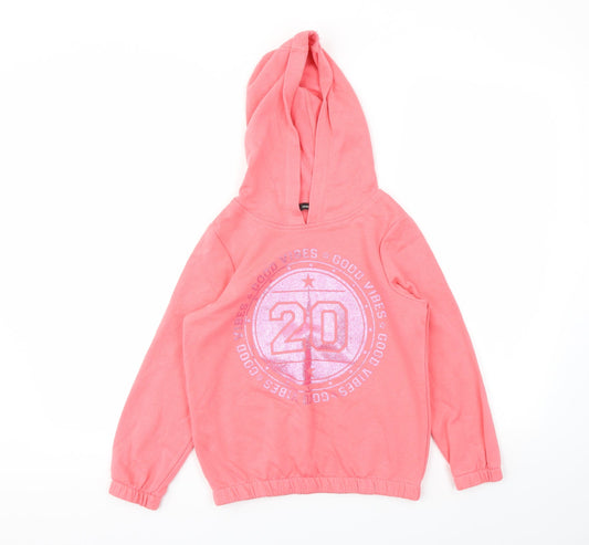 George Girls Pink   Pullover Hoodie Size 8-9 Years