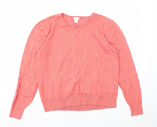 H&M Womens Pink   Pullover Jumper Size L