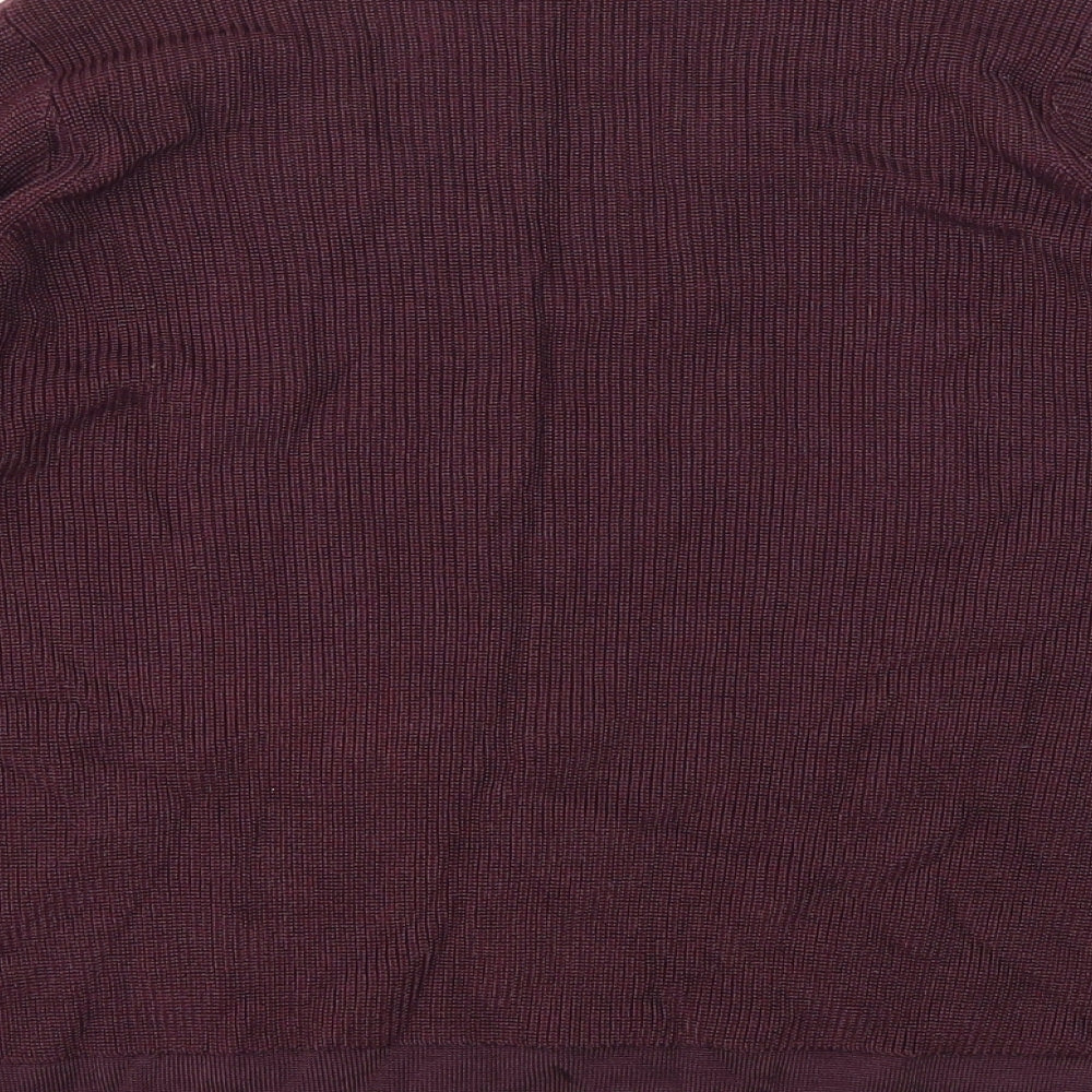 M&S Womens Purple   Basic T-Shirt Size 12