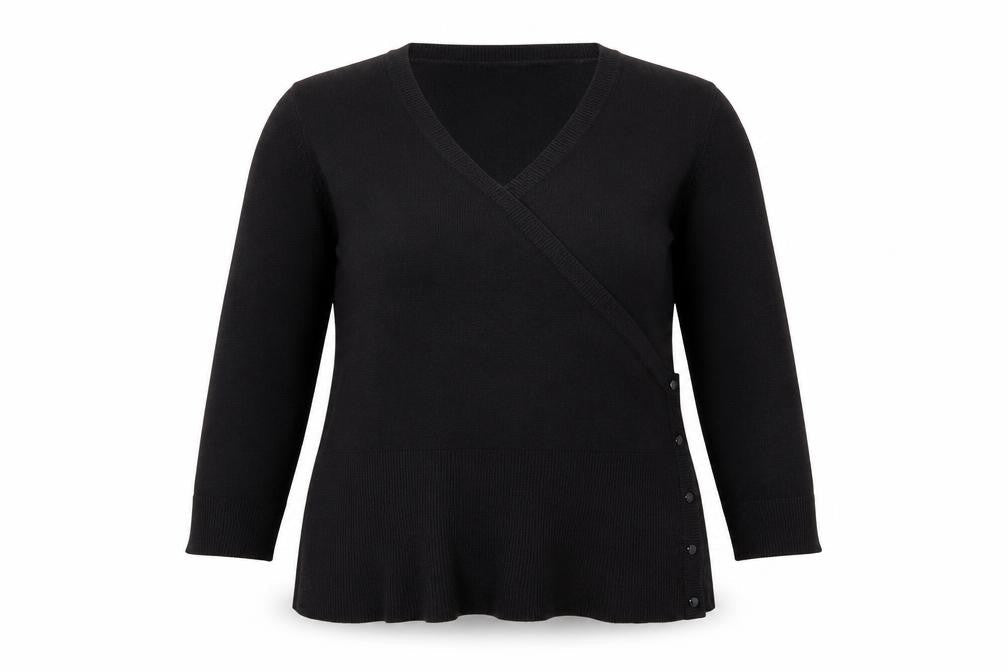 Debbie Morgan Womens Black   Pullover Jumper Size L