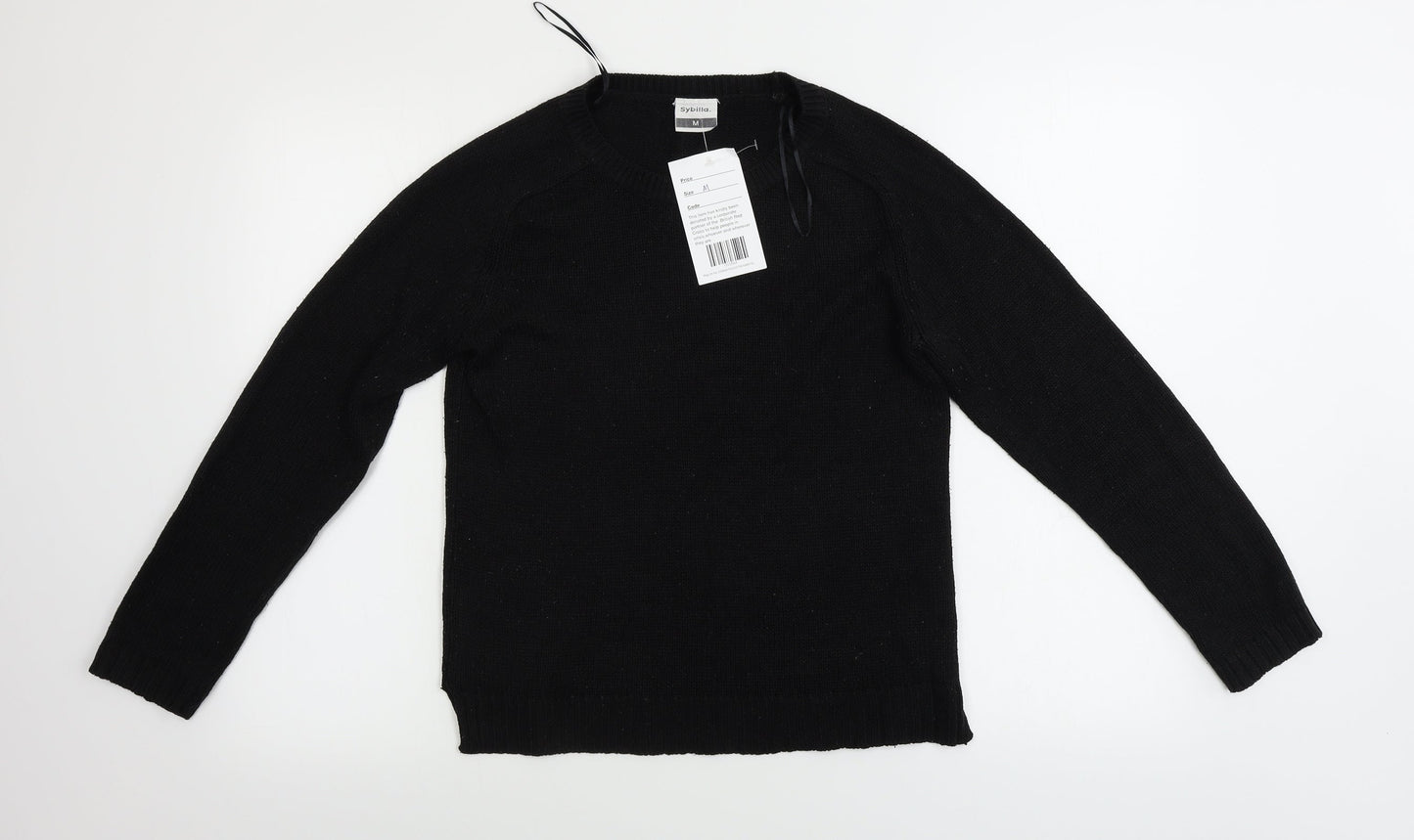 Sybilla  Womens Black   Pullover Jumper Size M