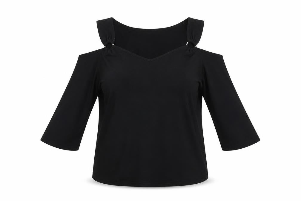 For Woman  Womens Black   Basic Blouse Size 14