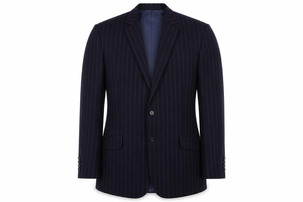 SW England  Mens Blue Striped  Jacket Blazer Size 42