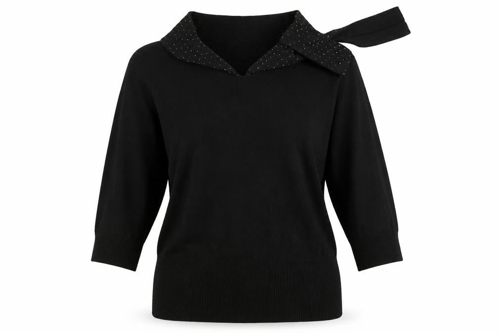 Equation  Womens Black   Pullover Jumper Size 16