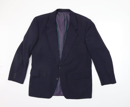 George Arthur Dunn Mens Blue   Jacket Suit Jacket Size 40  - washable mark