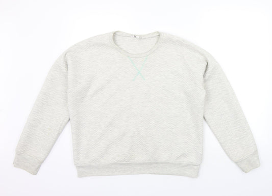 New Look Girls White   Pullover Jumper Size 14-15 Years  - washable mark