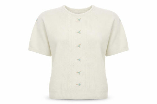 EWM Womens White   Pullover Jumper Size M