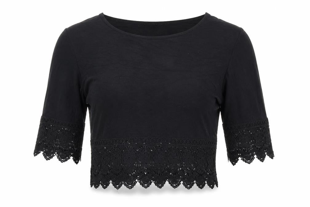 Boohoo Womens Black   Basic T-Shirt Size 10