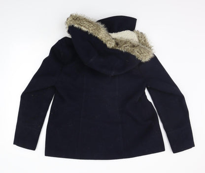 Debenhams Womens Blue   Jacket Coat Size 14  - Needs clean