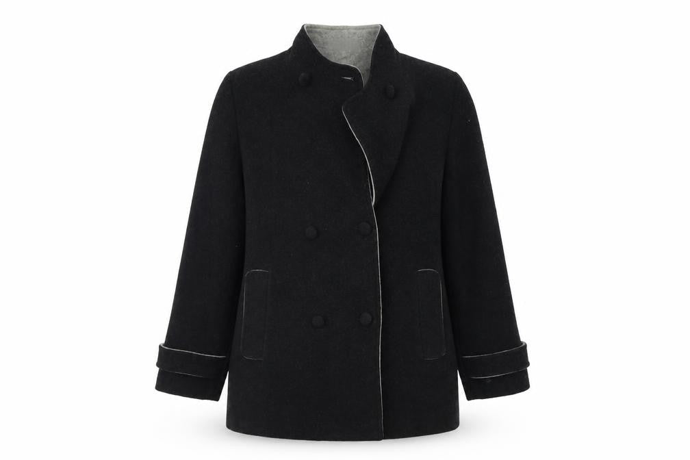 Preworn Womens Grey   Trench Coat Coat Size 16