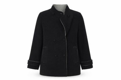 Preworn Womens Grey   Trench Coat Coat Size 16