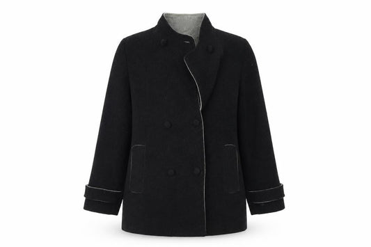Preworn Womens Grey   Trench Coat Coat Size 16