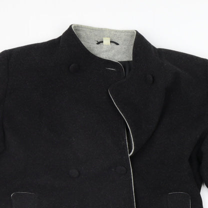 Preworn Womens Grey   Trench Coat Coat Size 16