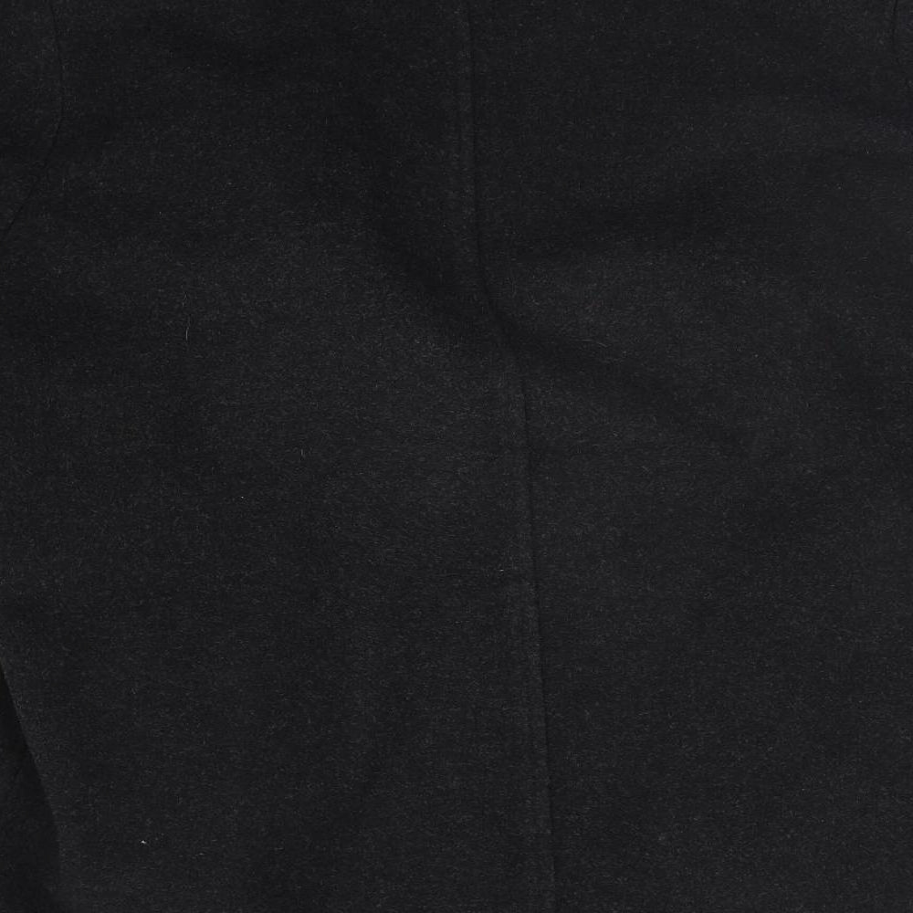 Preworn Womens Grey   Trench Coat Coat Size 16