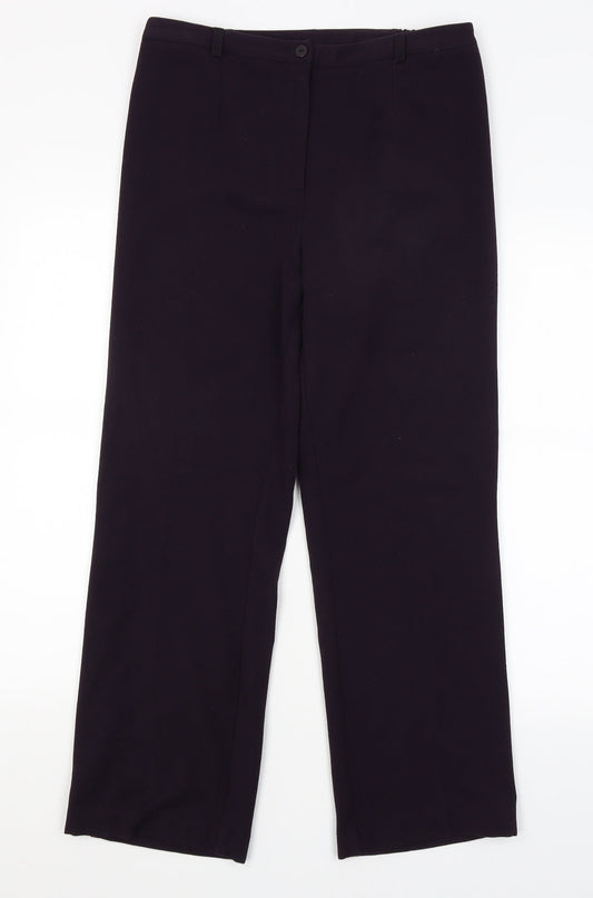 Annabelle Womens Purple   Dress Pants Trousers Size 10 L27 in