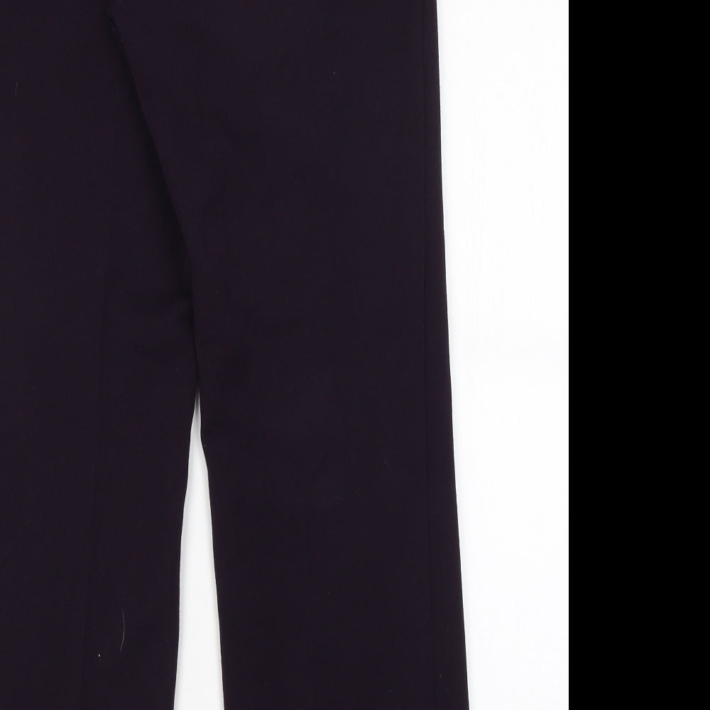 Annabelle Womens Purple   Dress Pants Trousers Size 10 L27 in