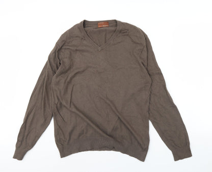 Marks & Spencer Mens Brown   Pullover Jumper Size L