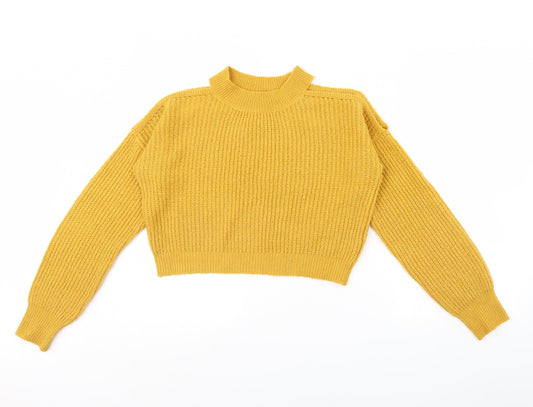 New Look Girls Yellow   Pullover Jumper Size 14 Years