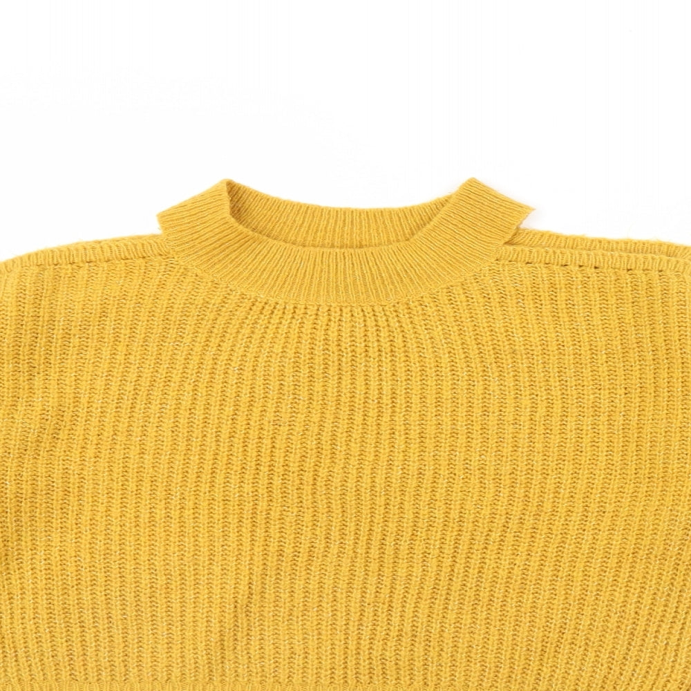 New Look Girls Yellow   Pullover Jumper Size 14 Years