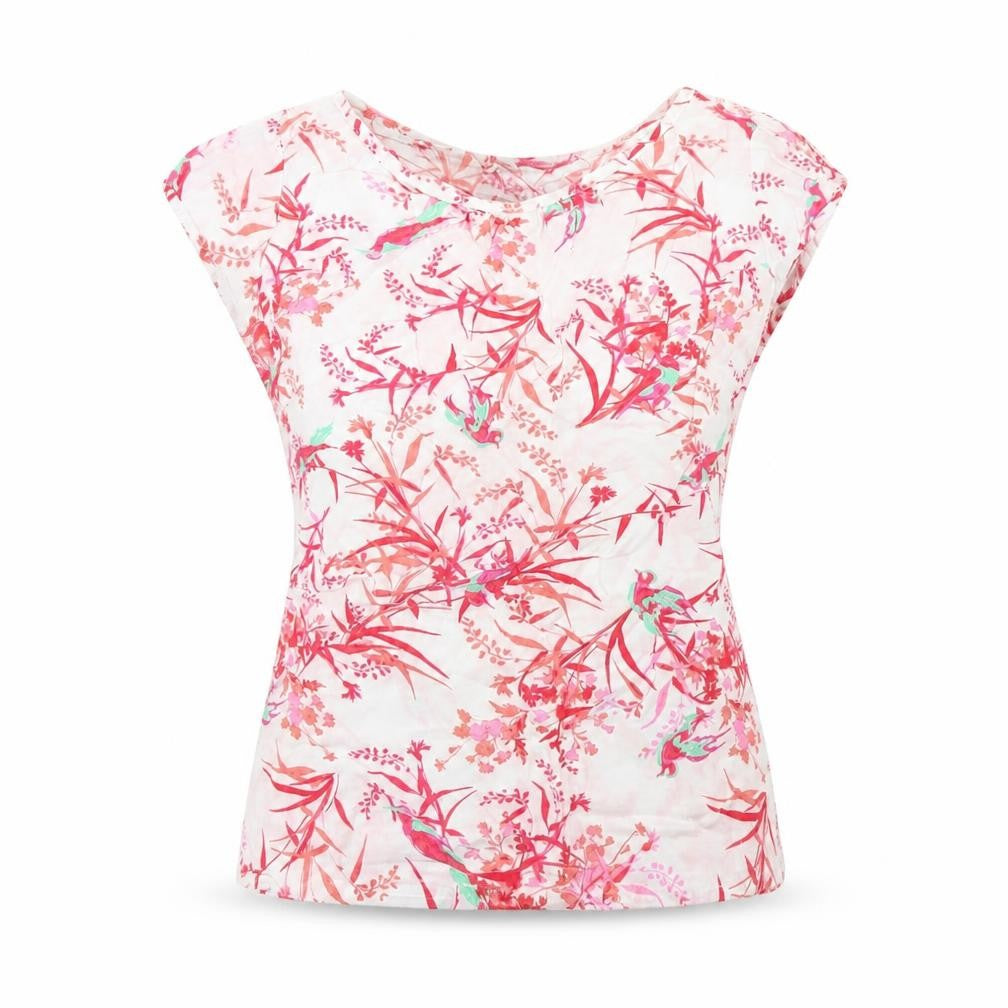 Dorothy Perkins Womens White Geometric  Basic T-Shirt Size 8