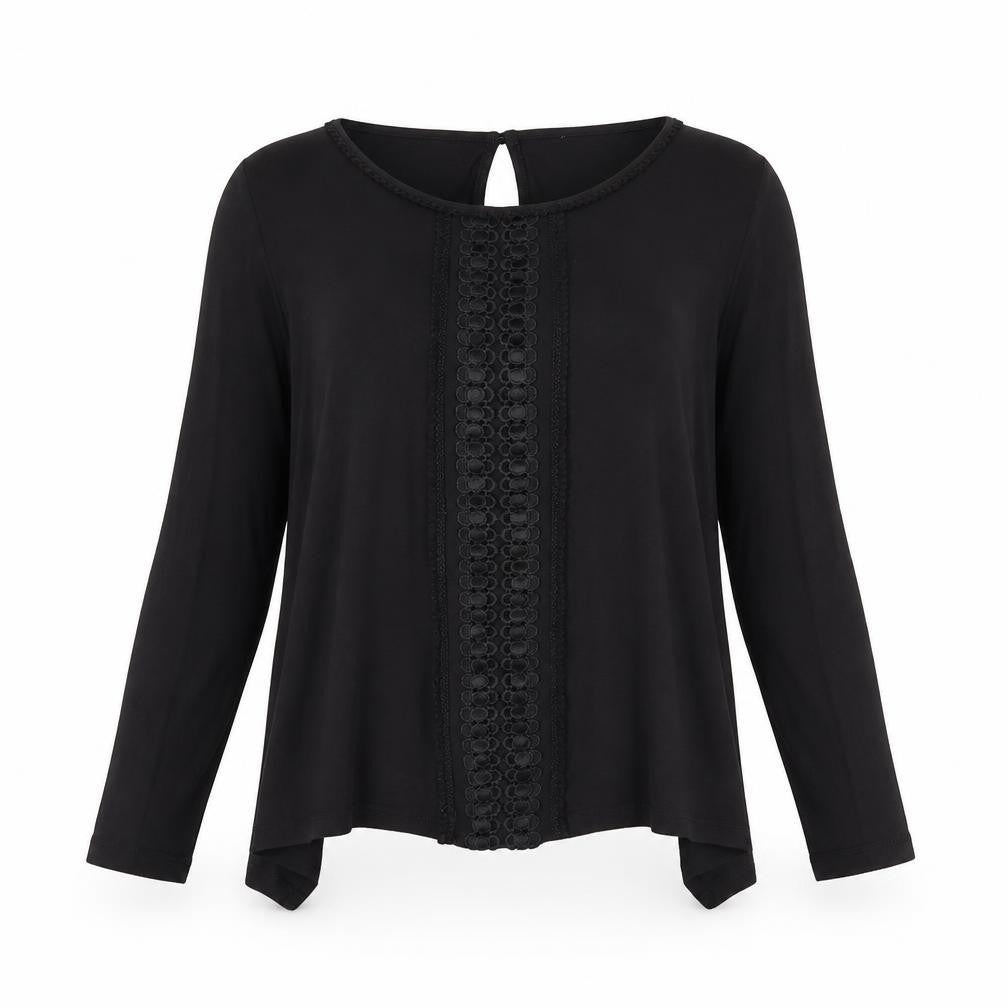 H&M Womens Black   Basic Blouse Size XS