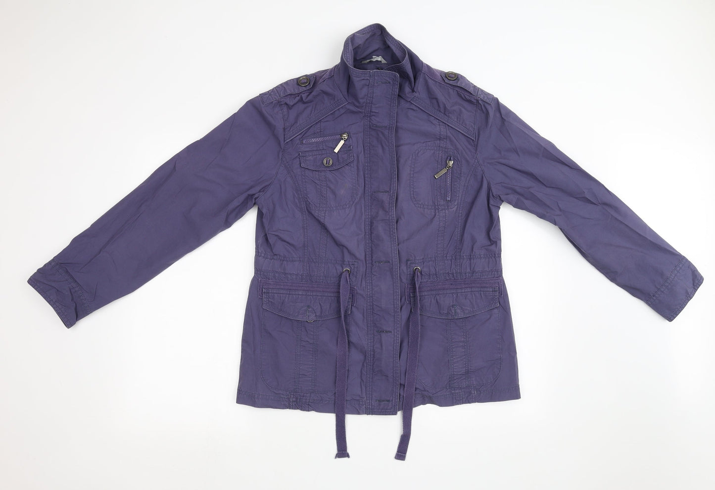 Marks and Spencer Womens Purple   Windbreaker Coat Size 14