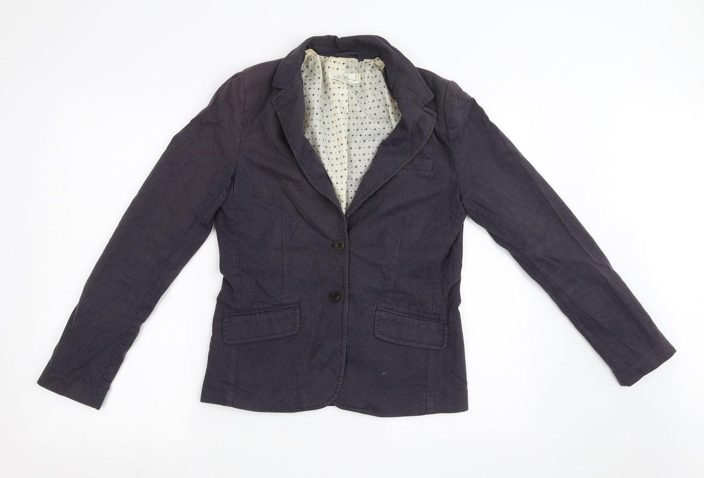 H&M Womens Blue   Jacket Blazer Size 8