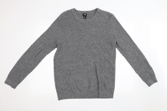 H&M Mens Grey   Pullover Sweatshirt Size L
