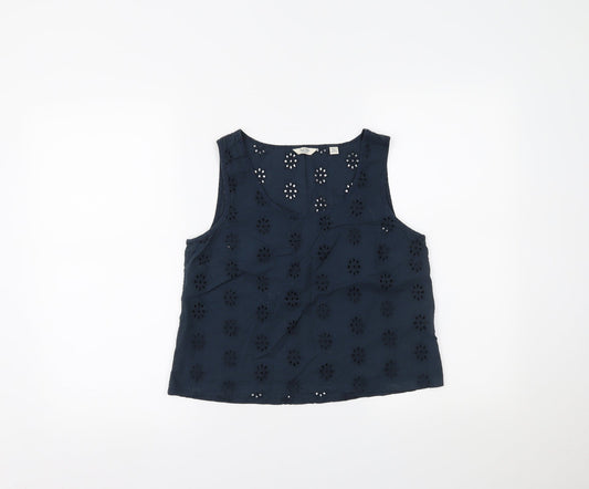 Jack Wills Womens Blue   Cropped Tank Size 8