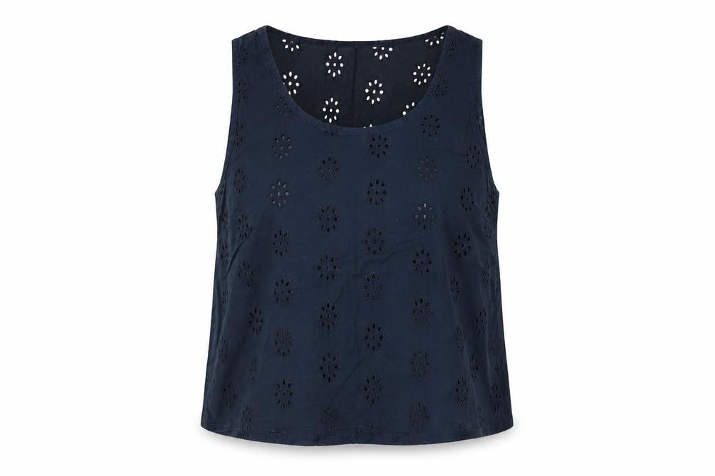 Jack Wills Womens Blue   Cropped Tank Size 8