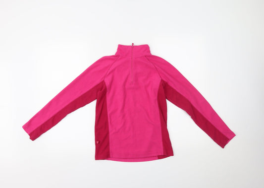 Mountain Life Girls Pink   Henley Jumper Size 11-12 Years