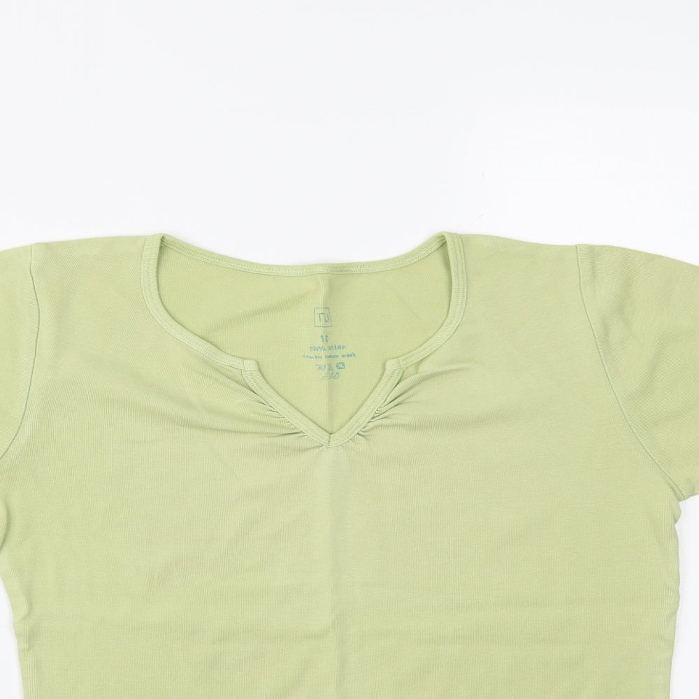 TU Womens Green    Polo Size 10