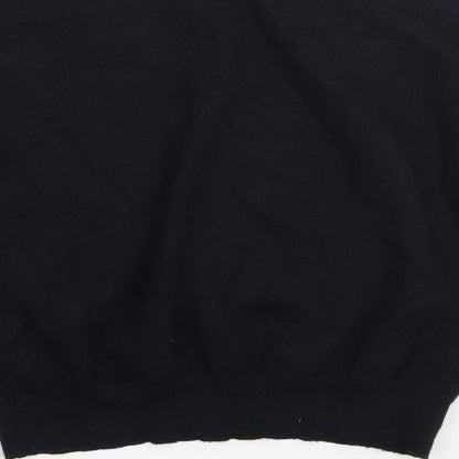 E hyphen world gallery Womens Black Floral  Pullover Jumper One Size