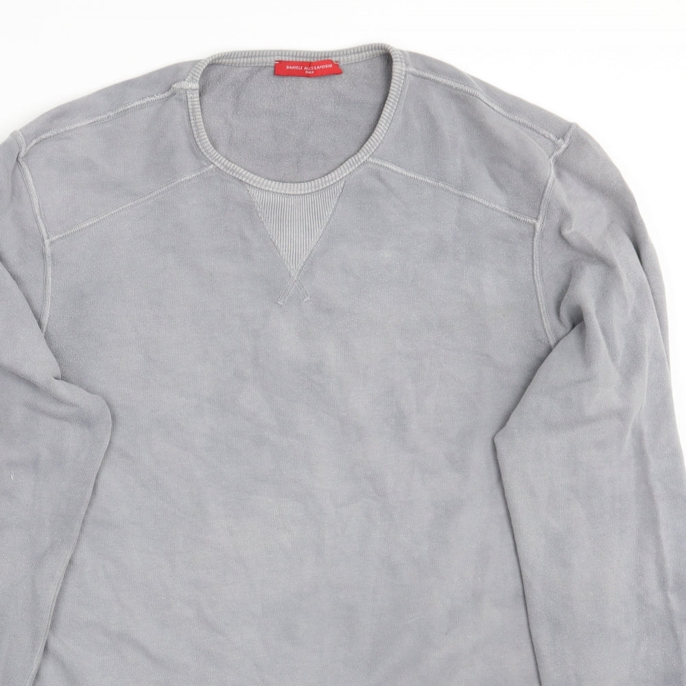 Daniele Alessandrini Womens Grey   Pullover Jumper Size L