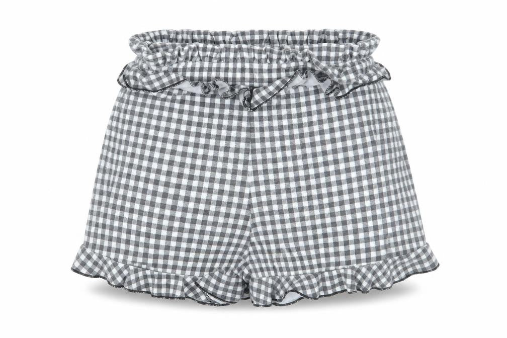 PRETTYLITTLETHING Womens Grey Check  Hot Pants Shorts Size 6