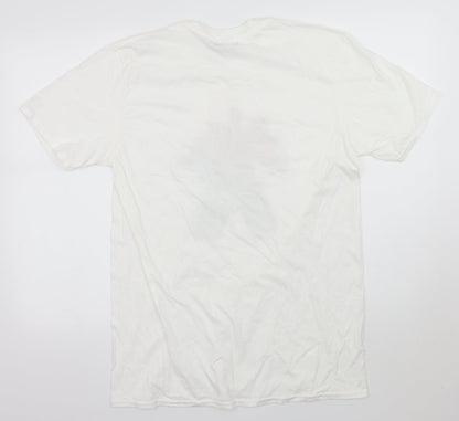 Boohoo Womens White   Basic T-Shirt Size L