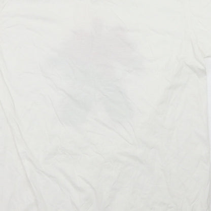 Boohoo Womens White   Basic T-Shirt Size L